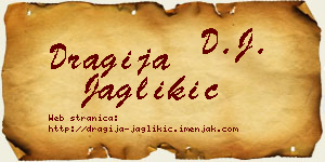 Dragija Jaglikić vizit kartica